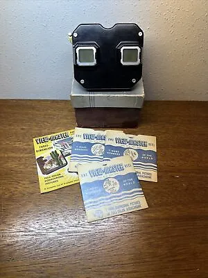 Vintage Sawyer's Stereoscope View-Master With Original Box Catalog And 3 Slides • $14.99