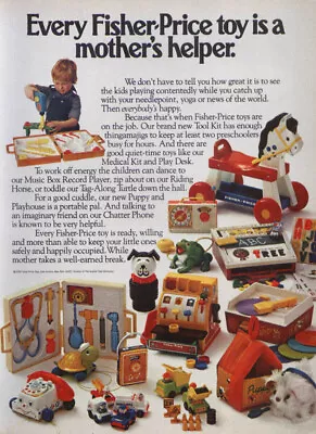 Fisher-Price Ad: Tool Kit Puppy & Playhouse ++ 1978 • $11.99