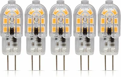 [5 Pack] LED G4 1.5W T3 20W Replacement JC Bi-Pin Base 12V 3000K Soft White • $14.95
