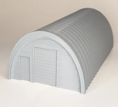 1 - Metal Garage / Airplane Hangar Building - HO SCALE 1:87 - Realistic 3D Model • $14.44