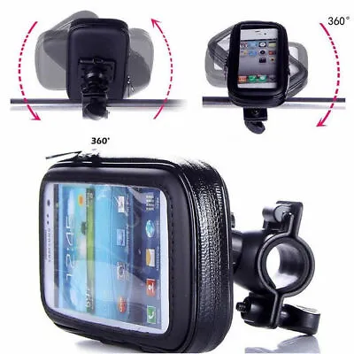 Waterproof Bike/Bicycle Handlebar Mount Holder Case For Garmin Handheld GPS - XL • $10.49