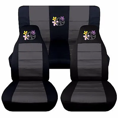 Complete Set Flower Power Seat Covers Fit 1998-2004 Volkswagen Beetle • $169.99