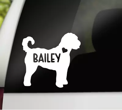 Golden Doodle Name Decal Golden Doodle Decal Personalized Dog Name Vinyl Decal • $5.20