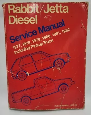 Volkswagen Rabbit Jetta Diesel Service Manual Pickup Truck Turbo 1977-1984 • $47.95