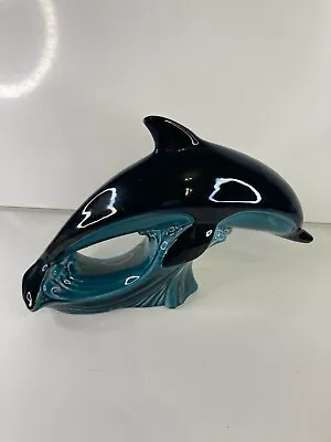 £29.99 • Buy Lovely Poole Pottery Blue Glaze Large Dolphin Ceramic Figurine