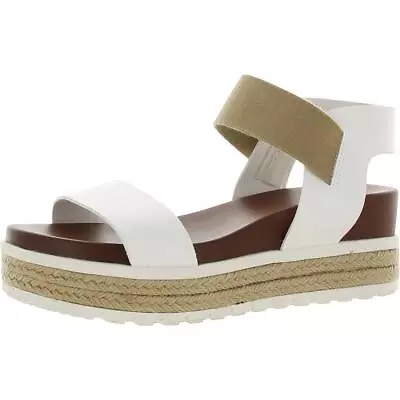 Mia Womens Kandice Ivory Colorblock Platform Sandals 6.5 Medium (BM) BHFO 9572 • $16.99