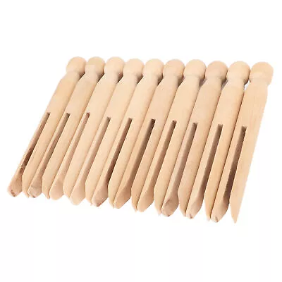 10Pcs Wooden Yarn Ball Winder Large Hollow Slot Wood Yarn Storage Stick Kits Eom • £8.79