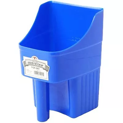 LITTLE GIANT Plastic Enclosed Feed Scoop (Blue) Heavy Duty Durable Stackable • $20.97