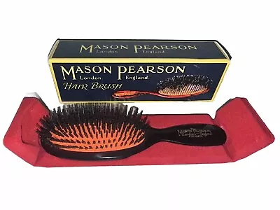 Mason Pearson B4 'Pocket Bristle' Hair Brush Dark Ruby - Brand New • $99
