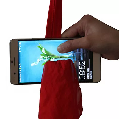 Magic Red Silk Thru Phone By Close-Up Street Magic Trick Show Prop Too^~ • £4.48