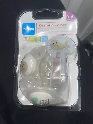 MAM 2 Pacifiers 1 Clip Original Value Pack Skin Soft Ortho Nipple 0-6 Months • $15