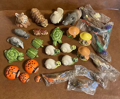 $25 • Buy 31 Ceramic,Pottery,Crafts, Etc...Animals, Mushrooms,Snails, Turtles,Birds Etc...