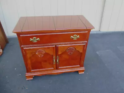 63966 Mahogany Bar Cart Server Cabinet Flip Top  • $365