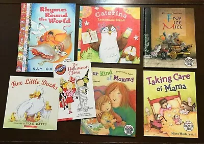 Lot Of 7 Children's Books Hard Paper Mom Ducks Halloween Rhymes MIce • $21.99