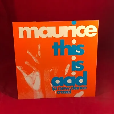 MAURICE JOSHUA This Is Acid A New Dance Craze 1989 UK 7  Vinyl Single 45 Record • £27.09