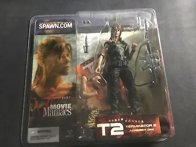 McFarlane Movie Maniacs Series 5 Sarah Connor Terminator 2 New Sealed • $35