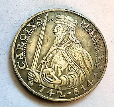 German Commemorative Collectors Coin / Medal K. GOETZ Carolus Magnus 742-814 • $14.93