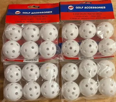 24 Pack WHIFFLE GOLF BALLS Indoor Outdoor  Practice Plastic Club Training Toy • $14.99