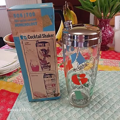 Hazelware Numerology Martini Cocktail Drink Shaker Vintage • $45