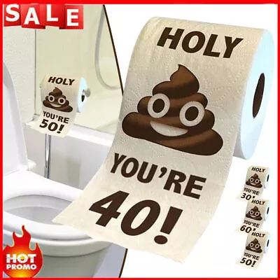 Funny Rolls Toilet Paper Birthday Ornament Birthday Trick Gifts For Women Men • £6.69