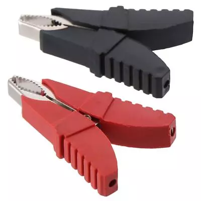 2Pcs Pure Copper Alligator Clips Battery Charger Clamp  Car Auto Vehicle Boat • $13.10