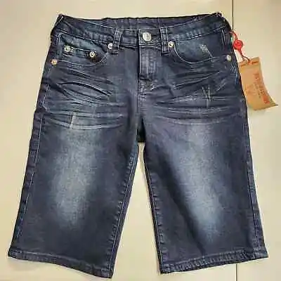 True Religion Short Single End In Harley Wash Boy's Size 14 NWT • £32.13