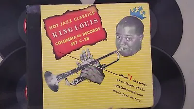 $69.99 • Buy Louis Armstrong 78rpm Set Columbia Records #C-28 King Louis – Hot Jazz Classics 