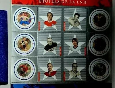 Nhl Canada Post 2001 All-star Stamp Souvenir Sheet  • $4.99