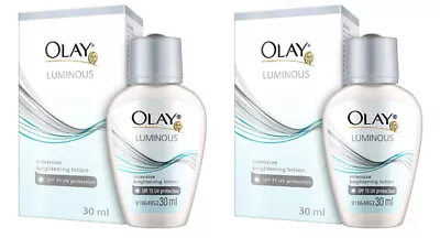 2 X OLAY WHITE RADIANCE INTENSIVE WHITENING LOTION UV PROTECTION SPF15 30 Ml. • $31.86