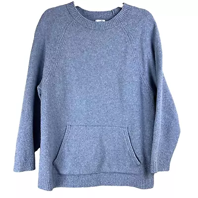 J. JILL PURE JILL Crew Neck Front Kangaroo Pocket Sweater Size Medium • $22.49