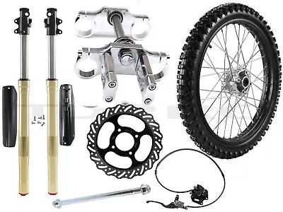 Front Forks Suspension + 19  Wheel 70/100-19 Tire Disc Brake Kit For Honda XR100 • $365.44