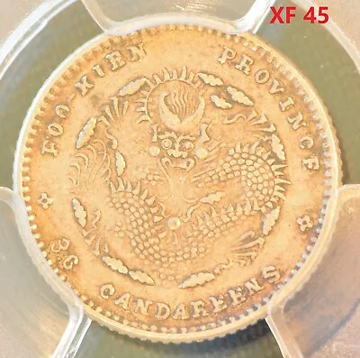 1903-1908 China Fukien L&M-294 5 Cent Silver Coin PCGS XF 45 • $31