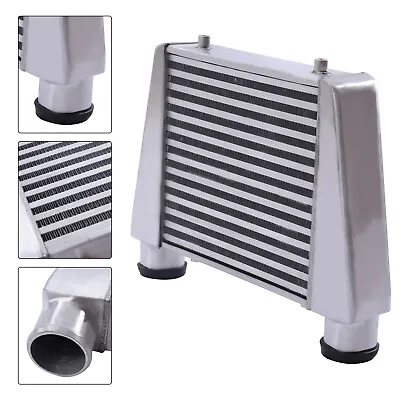 $109 • Buy Universal Mount Intercooler Polished 2.5  Inlet & Outlet ONE SIDE Mount YCZ-034
