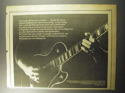 1973 Hagstrom Swede Guitar Advertisement - The Hands Of Domenic • $19.99