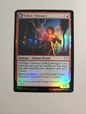 MTG Voltaic Visionary/Volt-Charged Berserker Crimson Vow 183/277 Foil Uncommon  • $1.99