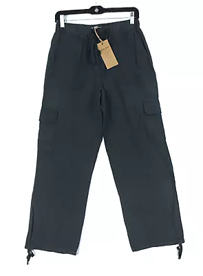 Thread And Supply Tencel Cargo Pants Drawstring Gray Women’s Size XS • $27.99