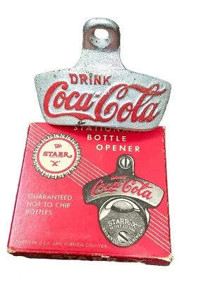 Vintage Starr “X” Coca-Cola Stationary Bottle Opener In Original Box ~ USA • $18.95