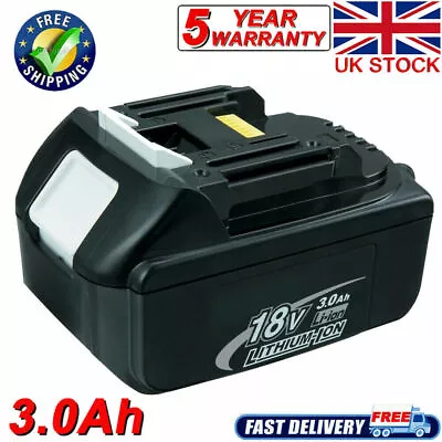 New 18V 3.0AH Lithium Ion Battery For Makita BL1860 BL1830 BL1840 BL1850 LXT400 • £16.49