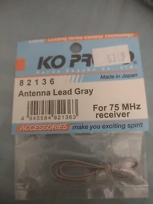 Ko Propo Antenna Lead Gray For 75 MHz Receiver #82136 • $5