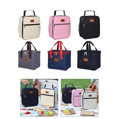 Lunch Bag Reusable Insulated Lunch Box For Women Men Adult Working Hiking • £11.62