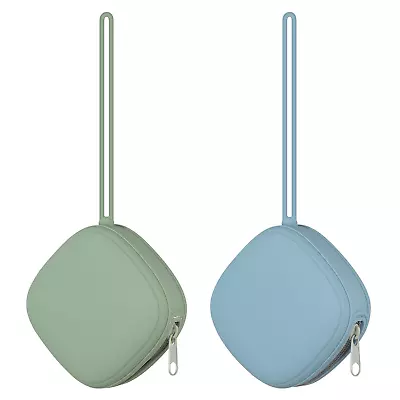 2 Pack Silicone Pacifier Holder Case Portable Silicone Pacifier Case For Diaper • $14.88