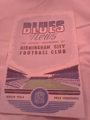 1955/56 Manchester United Vs Birmingham City Busby Babes Era  • £12