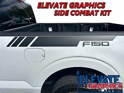 2009-2024 Fits Ford F-150 Side Combat Stripes Vinyl Graphics 3M Decals Stickers • $39.95