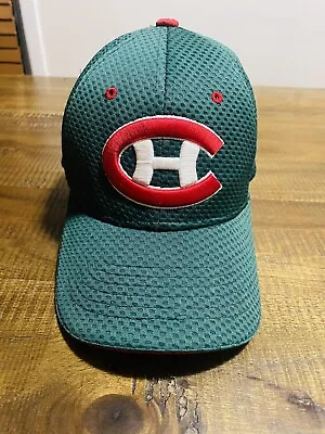 Montreal Canadiens Green Fitted Hat Cap Size S / M Small Medium Red “C” White H • $12.99