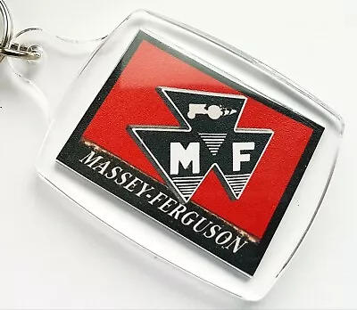 Massey Ferguson Tractor Key Ring/ School Bag Tag.   High Quality Acrylic. • $4.92