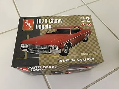 AMT 1970 CHEVY IMPALA CAR SCALE 1/25 MODEL KIT New OPEN BOX Complete • $49.99