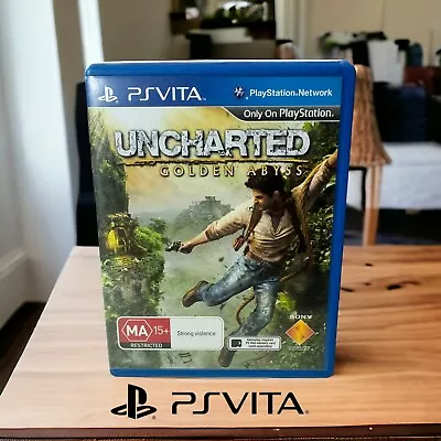 PSVITA Uncharted Golden Abyss Game Playstation Sony • $34.95