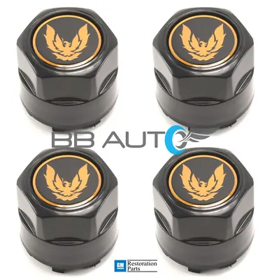 82-92 Firebird Trans Am Formula Aluminum Wheel Center Hub Caps Set New Gold Bird • $69.95