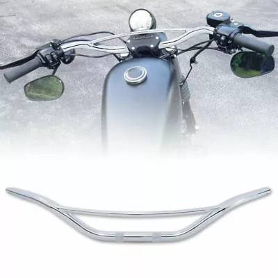 Chrome 1  Handlebar Fit For Harley Softail Heritage Classic Standard FXST Slim • $39.99