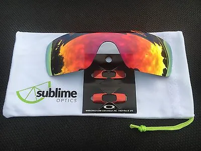 $55 • Buy OAKLEY BATWOLF METALLIC RED Icons W/POLARISED RUBY SUBLIME OPTICS Lense SPECIAL$